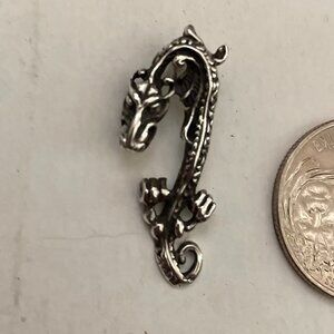 Sterling silver dragon pendant